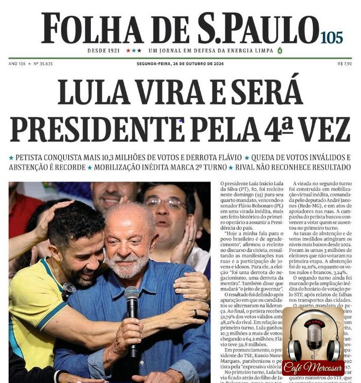 Lula presidente por 4ª vez